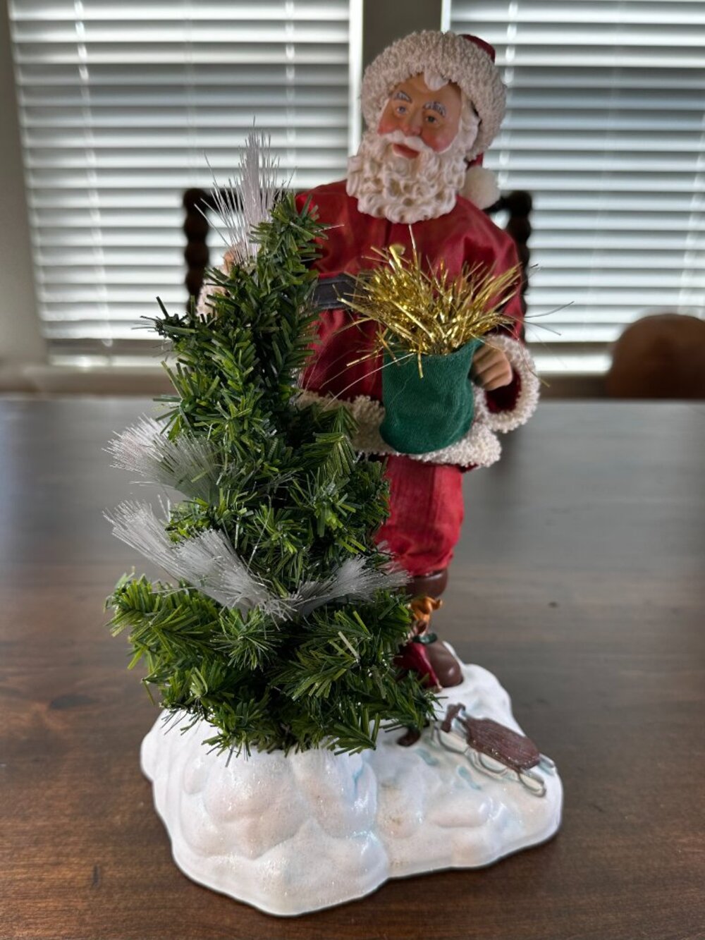 Clothtique Possible Dreams "Christmas Glow" Santa 15103 - Lighted - Vintage 2000